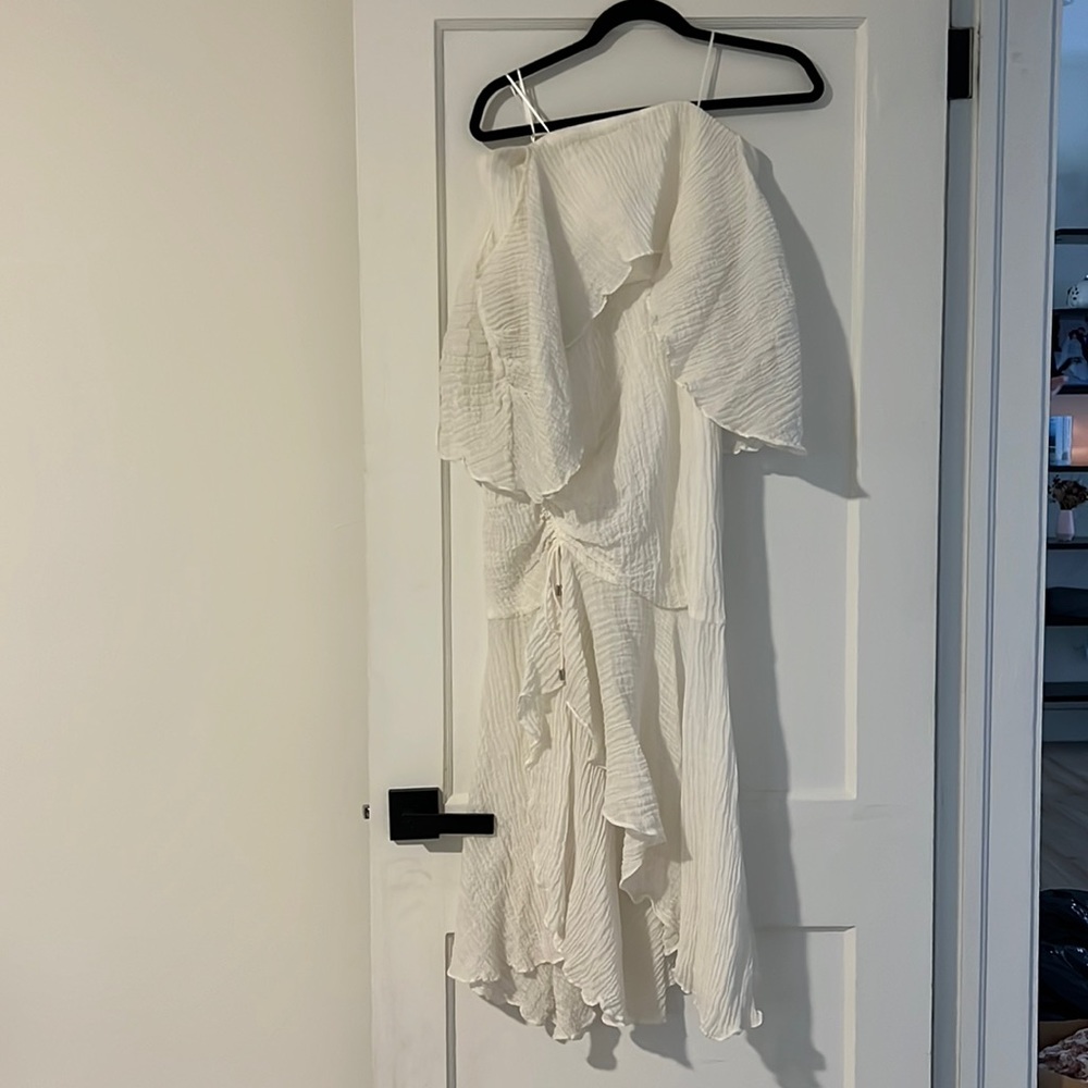 C/Meo collective white off shoulder dresss